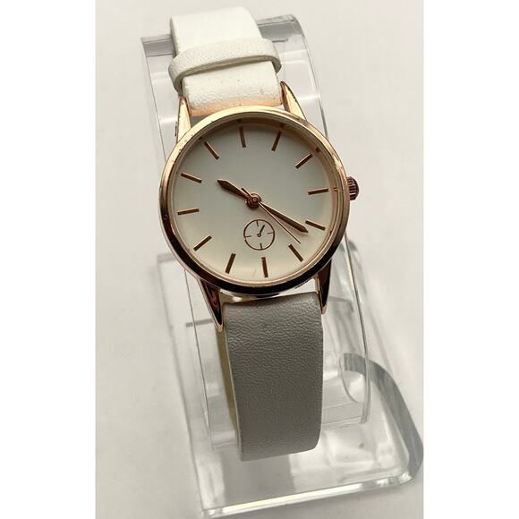 Minimalist Womens Bijou Brigitte Watch 27mm Rose Gold New Battery Adjustable - Picture 4 of 9